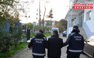 Bafra'da 15 yıl hapis cezası bulunan firari yakalandı