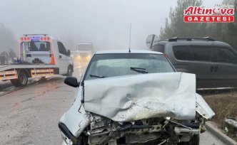 Sinop'ta iki otomobil çarpıştı, 1 kişi yaralandı