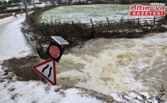 Sinop'ta kar ve sağanak etkili oldu