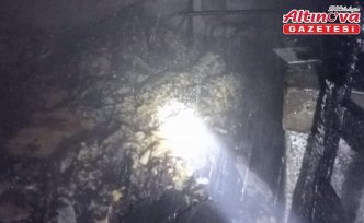 Tekkeköy'de çıkan ev yangını söndürüldü