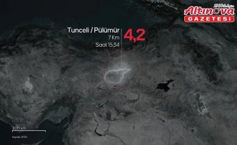 Tunceli'de 4,2 büyüklüğünde deprem