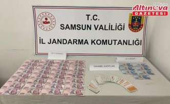 Çarşamba'da kumar operasyonunda 12 kişiye para cezası kesildi