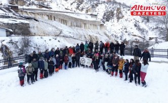 GİDOSK, Göksu travertenlerine kış yürüyüşü düzenledi