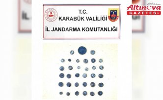Karabük'te 33 sikke ele geçirildi