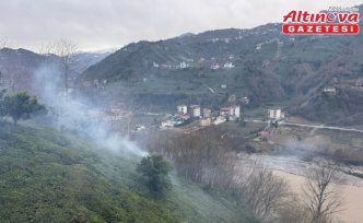 Rize'de çıkan örtü yangını kontrol altına alındı