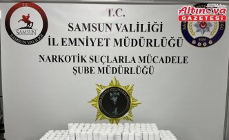 Samsun'da 18 bin 900 uyuşturucu hap ele geçirildi