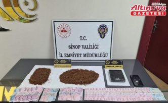 Sinop'ta uyuşturucu operasyonunda gözaltına alınan 2 zanlıdan 1'i tutuklandı