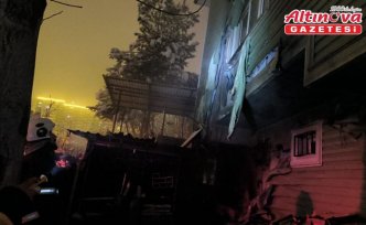 Tokat'ta çıkan yangın kömürlükte hasara neden oldu