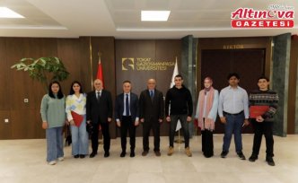 Uluslararası araştırmacılardan TOGÜ Rektörü Yılmaz'a ziyaret