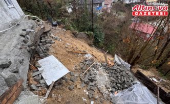 Zonguldak'ta heyelan nedeniyle bir ev için geçici tahliye kararı verildi