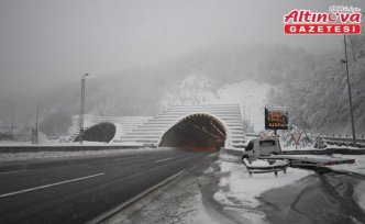 Bolu Dağı'nda kar etkisini sürdürüyor
