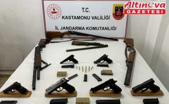 Kastamonu'da silah kaçakçılığı operasyonunda 7 kişi yakalandı