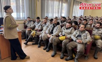 Maden işçilerine sanal kumar bağımlılığıyla mücadele bilinci kazandırılıyor