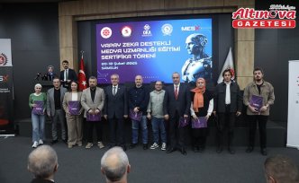 Samsun'da “Yapay Zeka Destekli Medya Uzmanlığı Eğitimi“ sona erdi