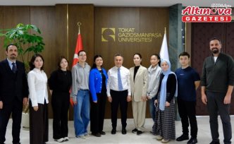 TOGÜ çift diploma programı öğrencilerinden Rektör Yılmaz'a ziyaret
