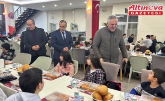 Bafra'da ÇEDES projesi kapsamındaki öğrenciler iftarda buluştu