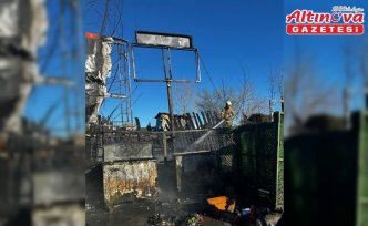 Karabük'te çöp konteynerinde çıkan yangın söndürüldü