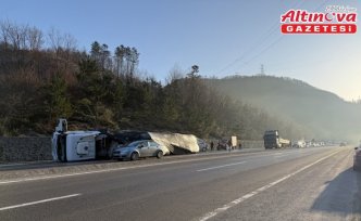 Zonguldak-Ankara kara yolundaki trafik kazalarında 10 kişi yaralandı
