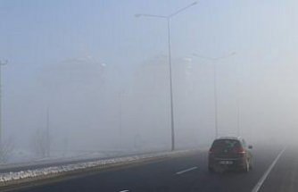 Bolu'da sis nedeniyle görüş mesafesi 35 metreye düştü