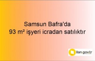 Samsun Bafra'da 93 m² işyeri icradan satılıktır