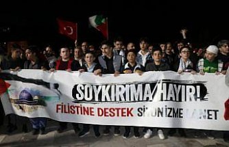 Amasya'da Filistin'e Özgürlük Yürüyüşü düzenlendi