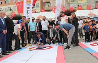 Havza'da Floor Curling Turnuvası düzenlendi