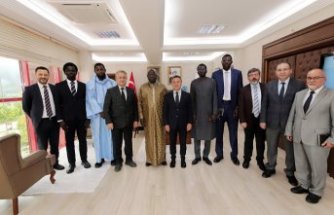 Senegal'in Ankara Büyükelçisi Gueye'den TOGÜ Rektörü Yılmaz'a ziyaret