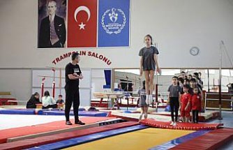 Samsun'da şampiyon adayı cinmastikçiler yetiştiriliyor