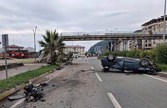 Artvin'de otomobil ile motosikletin çarpıştığı kazada 2 kişi öldü