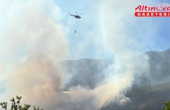 Bartın'da ormanlık alanda çıkan yangına müdahale ediliyor