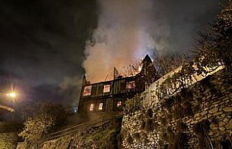Safranbolu'da tarihi konak yandı