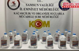 Samsun'da 90 litre etil alkol ele geçirildi