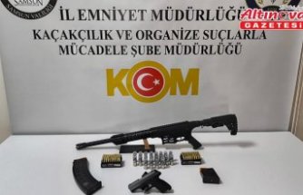 Samsun'da ruhsatsız silah operasyonunda 1 zanlı yakalandı