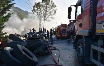 Trabzon'da çıkan yangın söndürüldü
