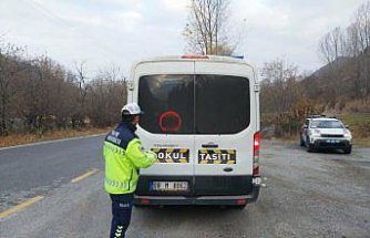 Artvin’de servis araçları denetlendi