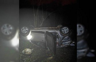 Giresun'da otomobilin uçuruma yuvarlanması sonucu 4 kişi yaralandı