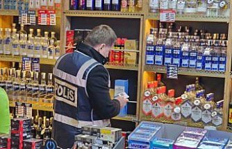 Gümüşhacıköy'de alkollü ürün satışı yapılan iş yerlerine denetim