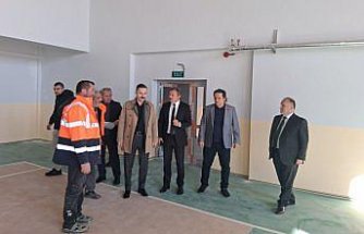 Havza Kaymakamı Ayvat deprem güçlendirmesi yapılan eğitim kurumlarını inceledi