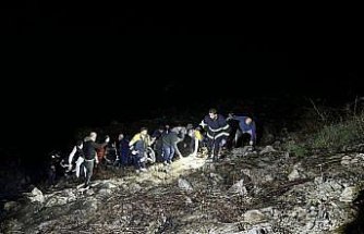 Kastamonu'da uçurumdan deniz kenarına düşen otomobilin sürücüsü yaralandı