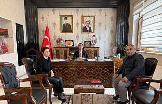 Küre Gençlik ve Spor İlçe Müdürlüğü personeli Kaymakam Hasan Çakır'ı ziyaret etti