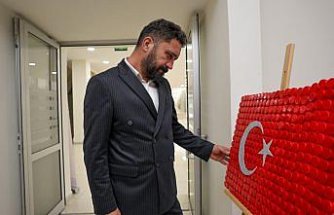 Özel bireyli aileler Taşköprü'de atıkları sanata dönüştürdü