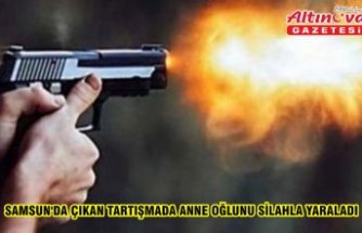 Samsun'da çıkan tartışmada anne oğlunu silahla yaraladı
