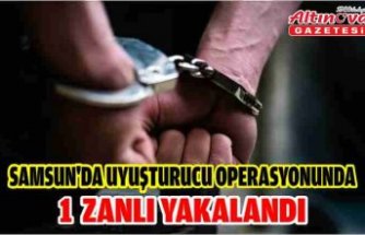Samsun'da uyuşturucu operasyonunda 1 zanlı yakalandı
