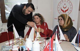 Şehit yakınları ve gaziler Sinop'ta sanatla sosyalleşiyor