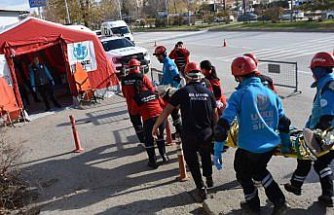 Sinop'ta deprem tatbikatı yapıldı