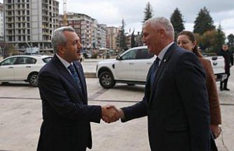 KKTC Ekonomi ve Enerji Bakanı Amcaoğlu, Rize Valisi Baydaş'ı ziyaret etti