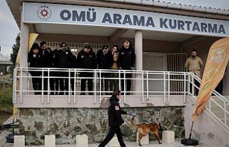 OMÜ'nün hassas burunlu köpeği “Pars“ şehrin güvenliğinde görev alacak