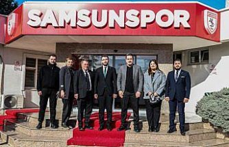 Samsun Yeşilay şubesi Samsunspora ziyaret gerçekleştirdi