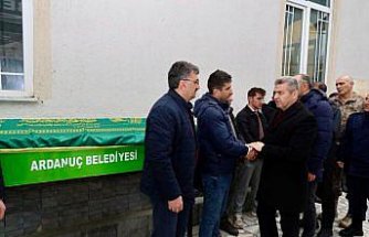 Artvin'de kazada vefat eden muhtarın cenazesi defnedildi