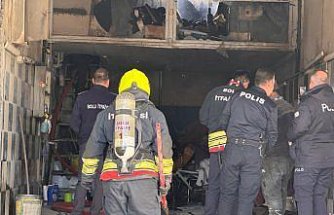 Bolu'da oto yıkama dükkanında çıkan yangın söndürüldü